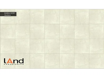 RAMBLA IVORY - Technical porcelain flooring with encaustic effect by land porcelanico - view 2